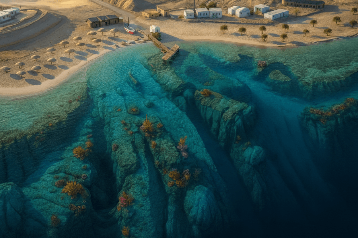 Shark's Bay - Dive Map