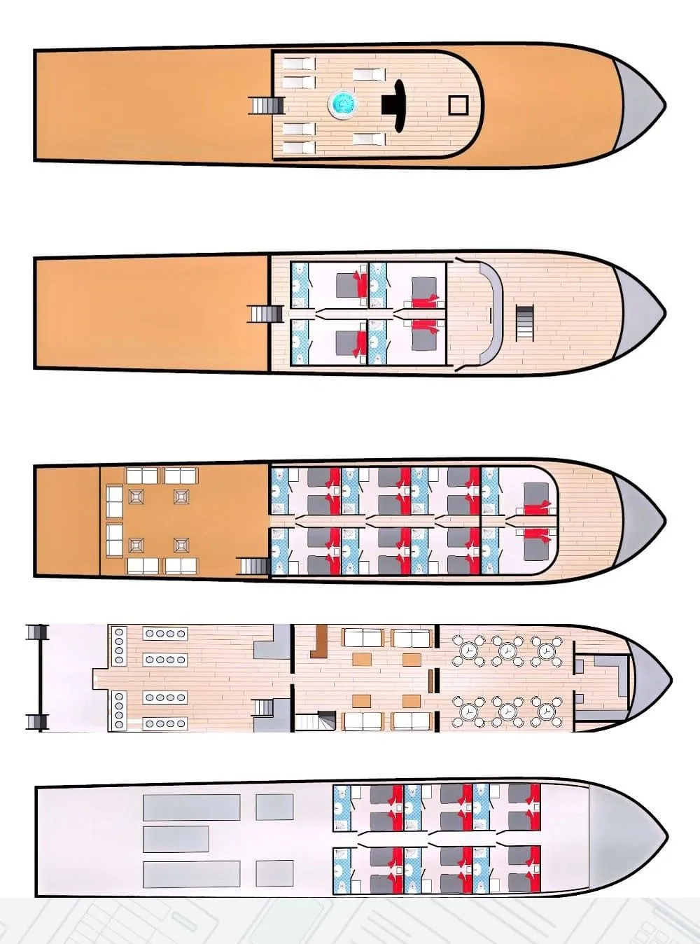 Grand Discovery deck plan and vessel layout 1