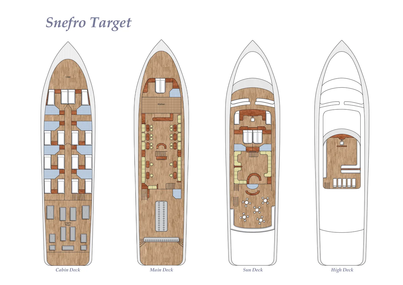 Snefro Target deck plan and vessel layout 1