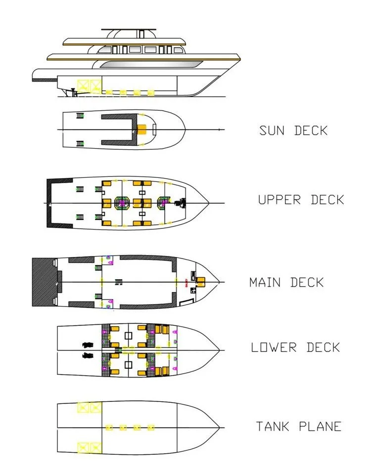 South Moon 1 deck plan and vessel layout 1
